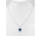 Sparkle by 7K - 925 Sterling Silver Star Necklace Decorated with Fine Austrian Crystal