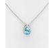 Sparkle by 7K - 925 Sterling Silver Necklace Decorated with Fine Austrian Crystal