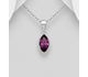 Sparkle by 7K - 925 Sterling Silver Pendant Decorated with Fine Austrian Crystal