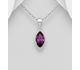 Sparkle by 7K - 925 Sterling Silver Pendant Decorated with Fine Austrian Crystal