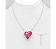 Sparkle by 7K - 925 Sterling Silver Heart Necklace Decorated with Fine Austrian Crystal