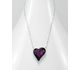 Sparkle by 7K - 925 Sterling Silver Heart Necklace Decorated with Fine Austrian Crystal