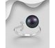 925 Sterling Silver Adjustable Ring Decorated With Freshwater Pearl and CZ Simulated Diamonds