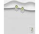 La Preciada - 925 Sterling Silver Flower Omega Lock Earrings, Decorated with Various Gemstones and CZ Simulated Diamonds