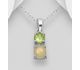 La Preciada - 925 Sterling Silver Pendant, Decorated with Gemstones and Ethiopian Opal