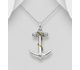 gogo - 925 Sterling Silver and Brass Anchor Pendant