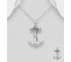 gogo - 925 Sterling Silver and Brass Anchor Pendant