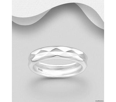 925 Sterling Silver Band Ring, 5 mm Wide