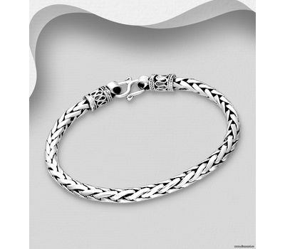 925 Sterling Silver Oxidized Bracelet