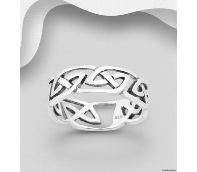 925 Sterling Silver Celtic Band Ring