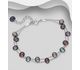 925 Sterling Silver Layered Bracelet, Beaded with Freshwater Pearls
