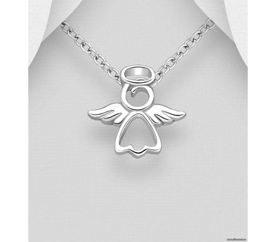 925 Sterling Silver Angel Pendant